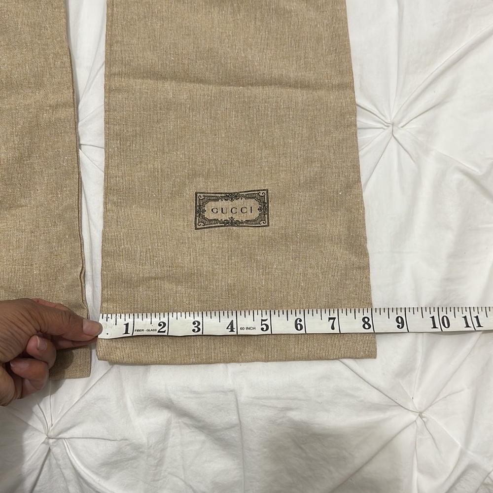 Authentic Gucci Dust Bag For Shoe Lot Of 2 - Picture 2 of 3